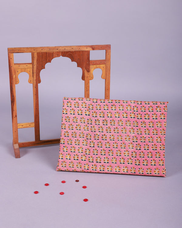 GHOOMAR FLORAL HANDBLOCK FABRIC (WIDTH 42 INCHES)
