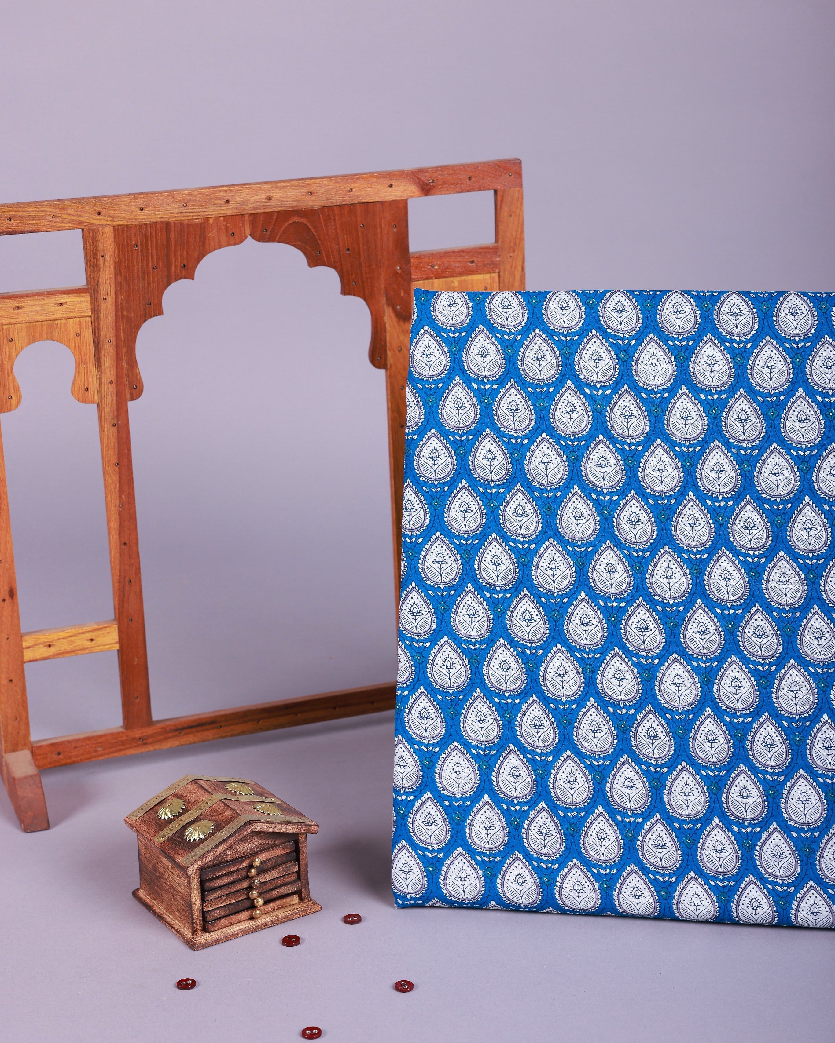 BLUE BREEZE HANDBLOCK FABRIC WIDTH 42 INCHES blue-breeze-handblock-fabric-width-42-inches