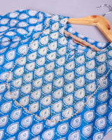 Blue Breeze Handblock Kotadoria Dupatta Suit