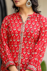 GAUHAR HANDBLOCK SHORT KURTA