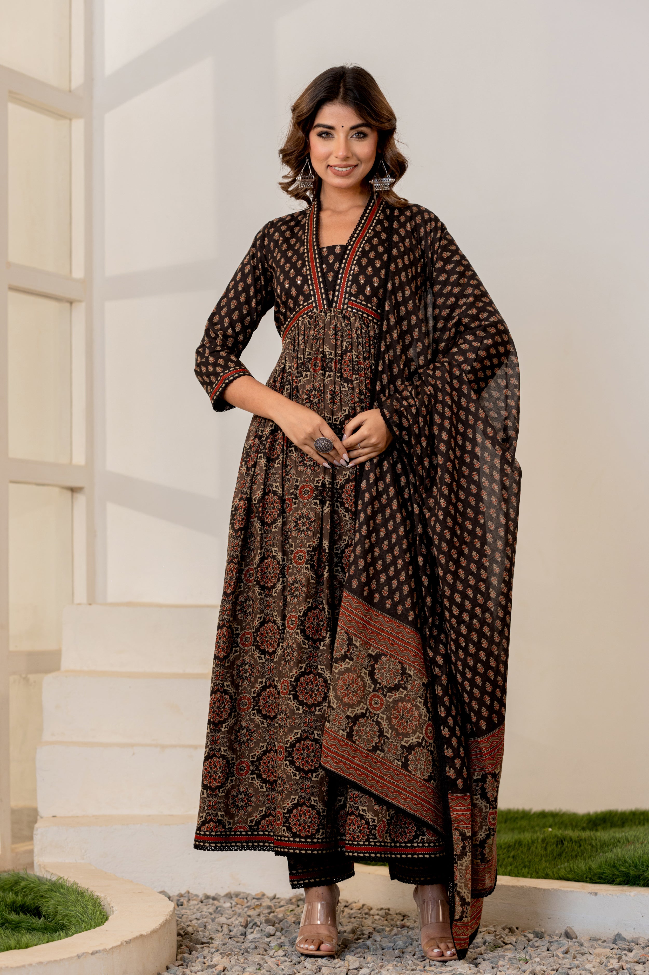 Jashn Hand-block Printed Suit Set