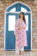 Yuthika Embroidered Cotton Suit Set