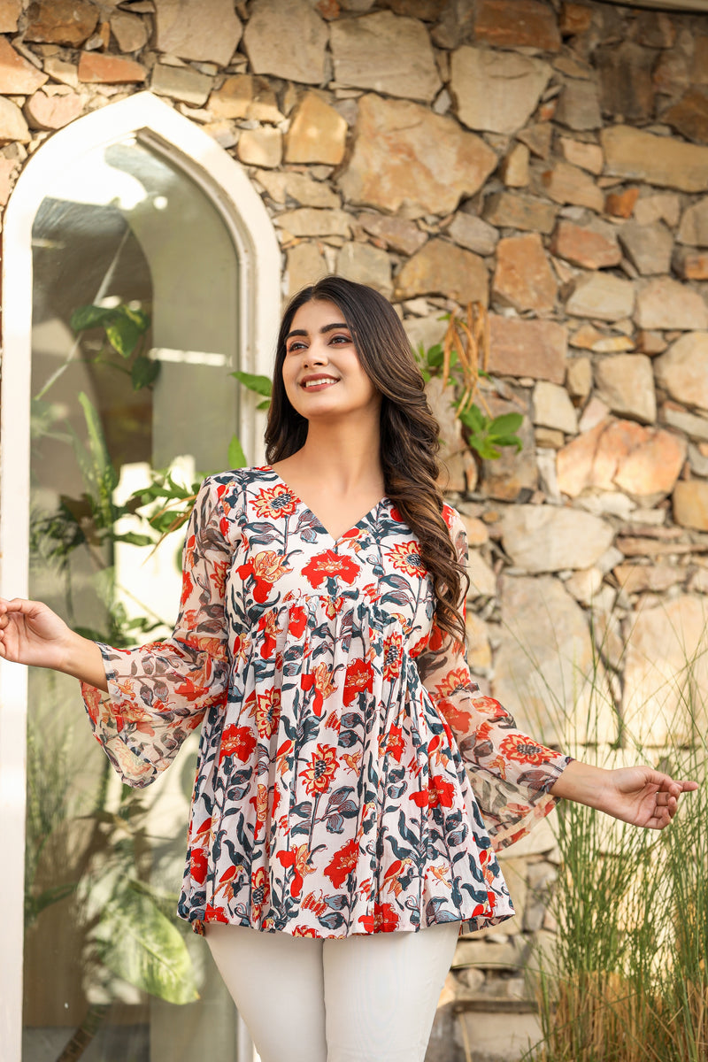 NATURE BEAUTY FLORAL TOP