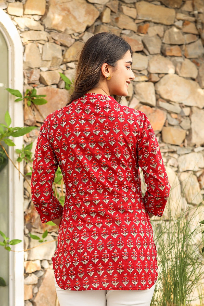 PASSION RED COTTON TOP