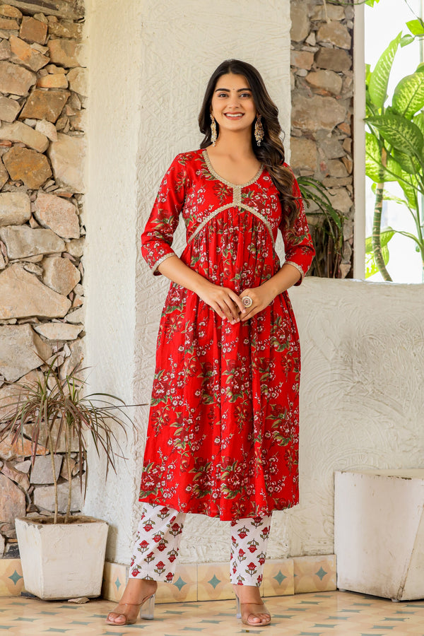 KALISTA SANGANERI KURTA AND PANT ONLY