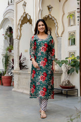 Bageecha Chanderi Silk Suit with Handwork Detailing