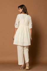 Wildflower White Dress with Embroidery Detailing