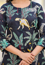 Midnight Jungle Cord Set
