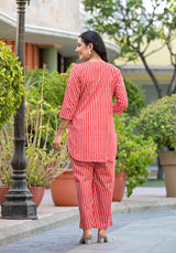 Red Candy Stripes Cord Set