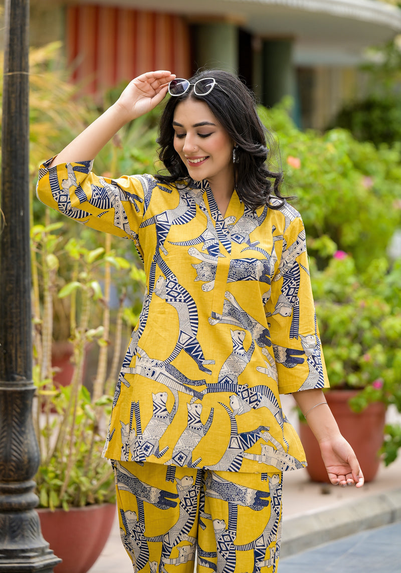 Yellow Safari Cord Set