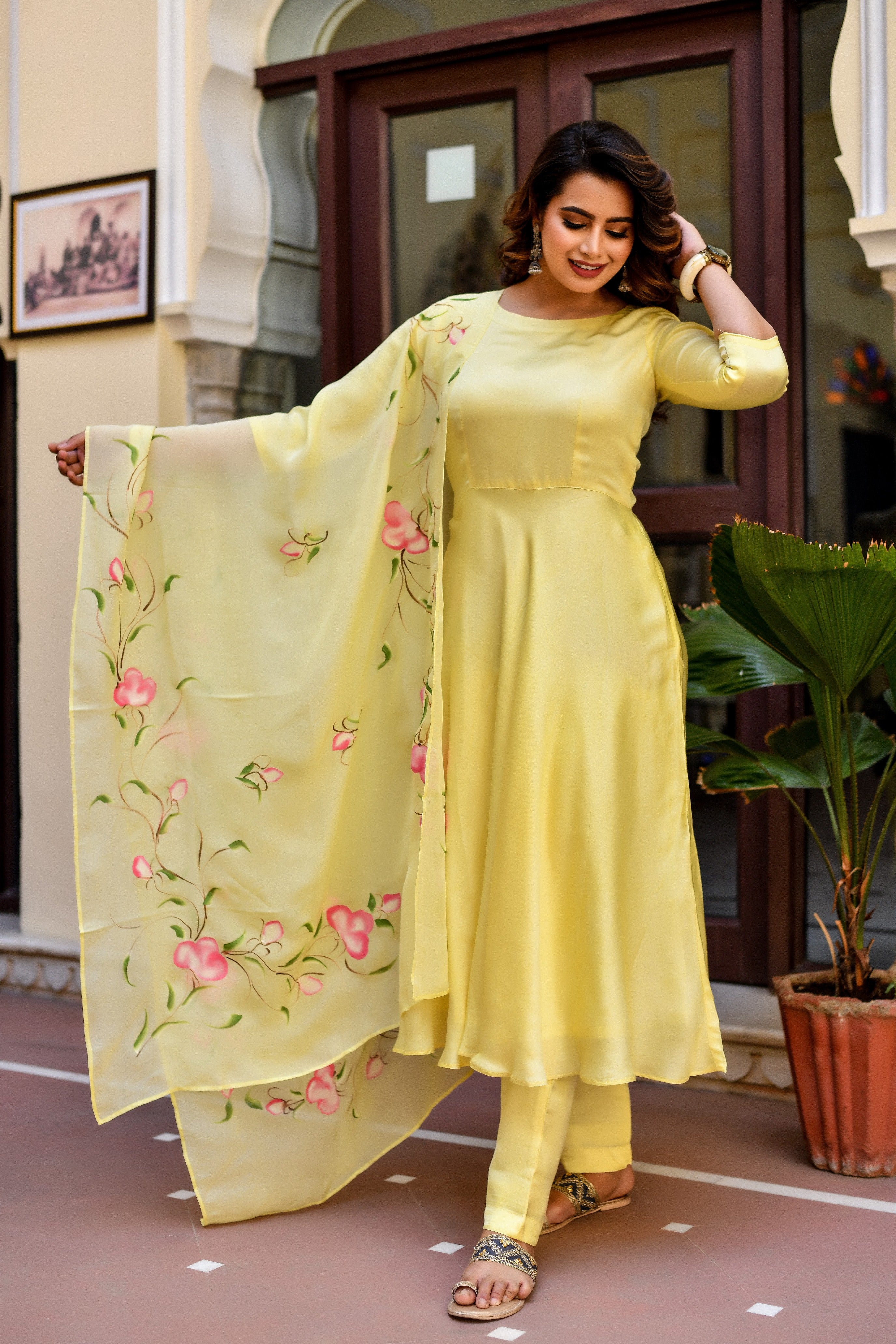 Layla silk suit set