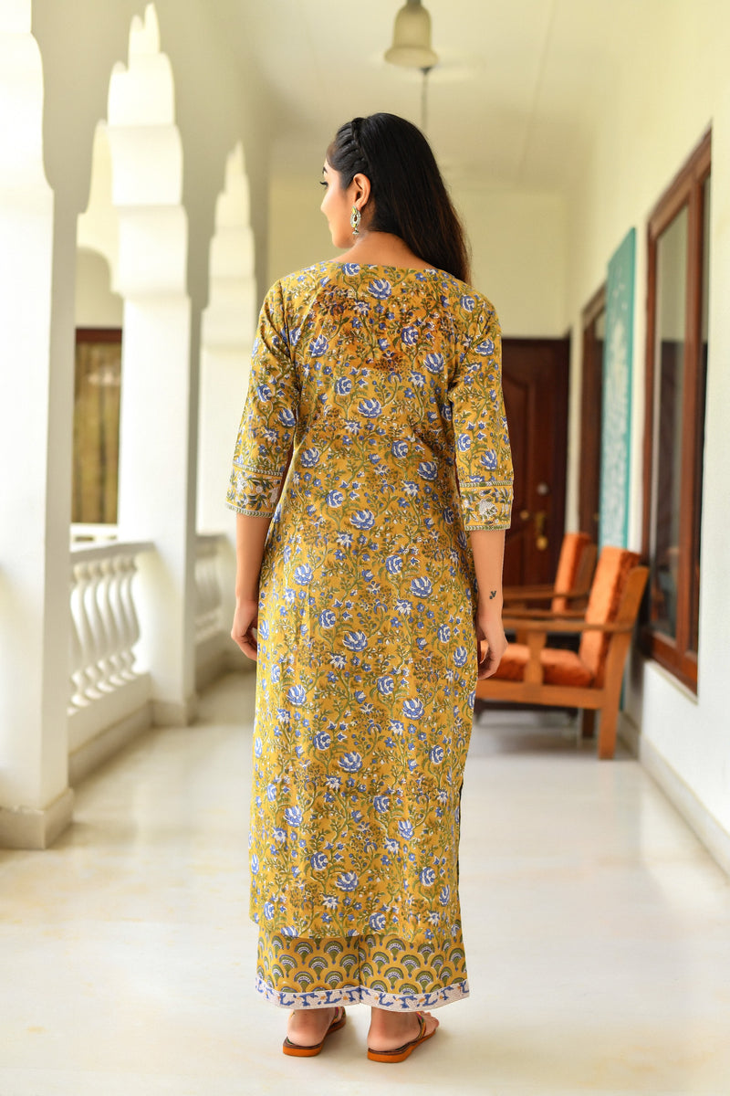 Rupika Mul Handblock Suit Set