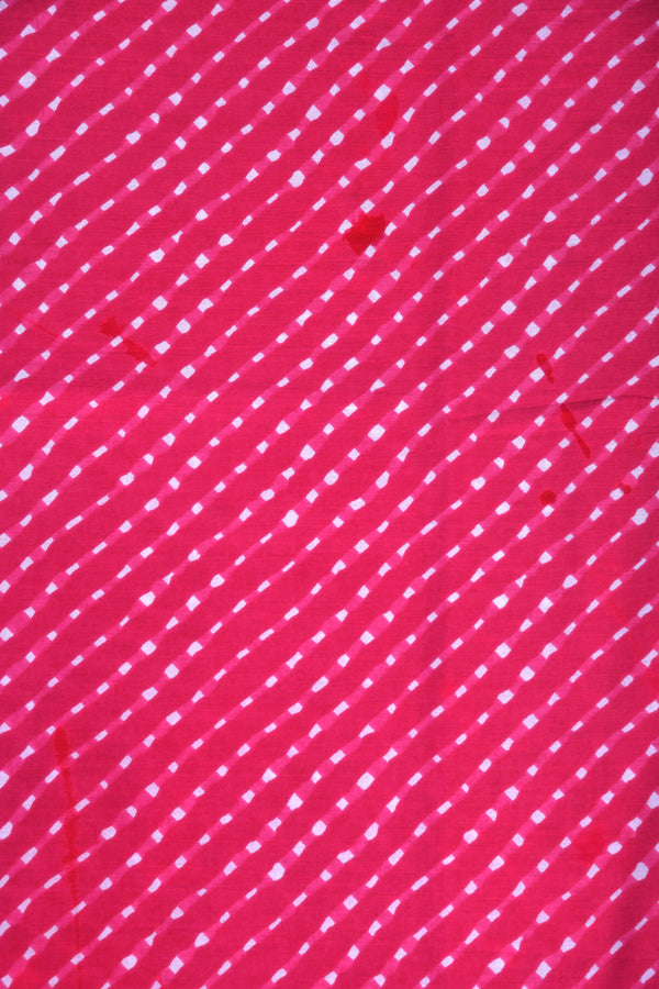 Pink Bhandani Cotton FABRIC (WIDTH 44 INCHES)