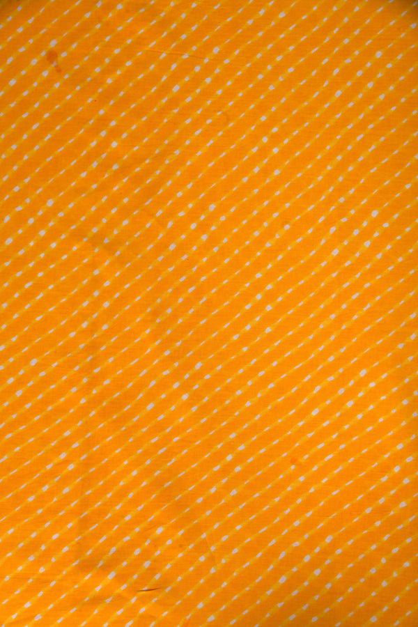 Yellow Bhandani FABRIC (WIDTH 42 INCHES)