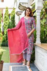 Season's Delight Straight Fit Cotton Suit Set