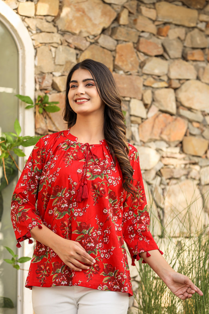 FLORAL DELIGHTS SHORT KURTA