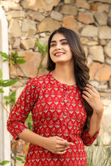 PASSION RED COTTON TOP