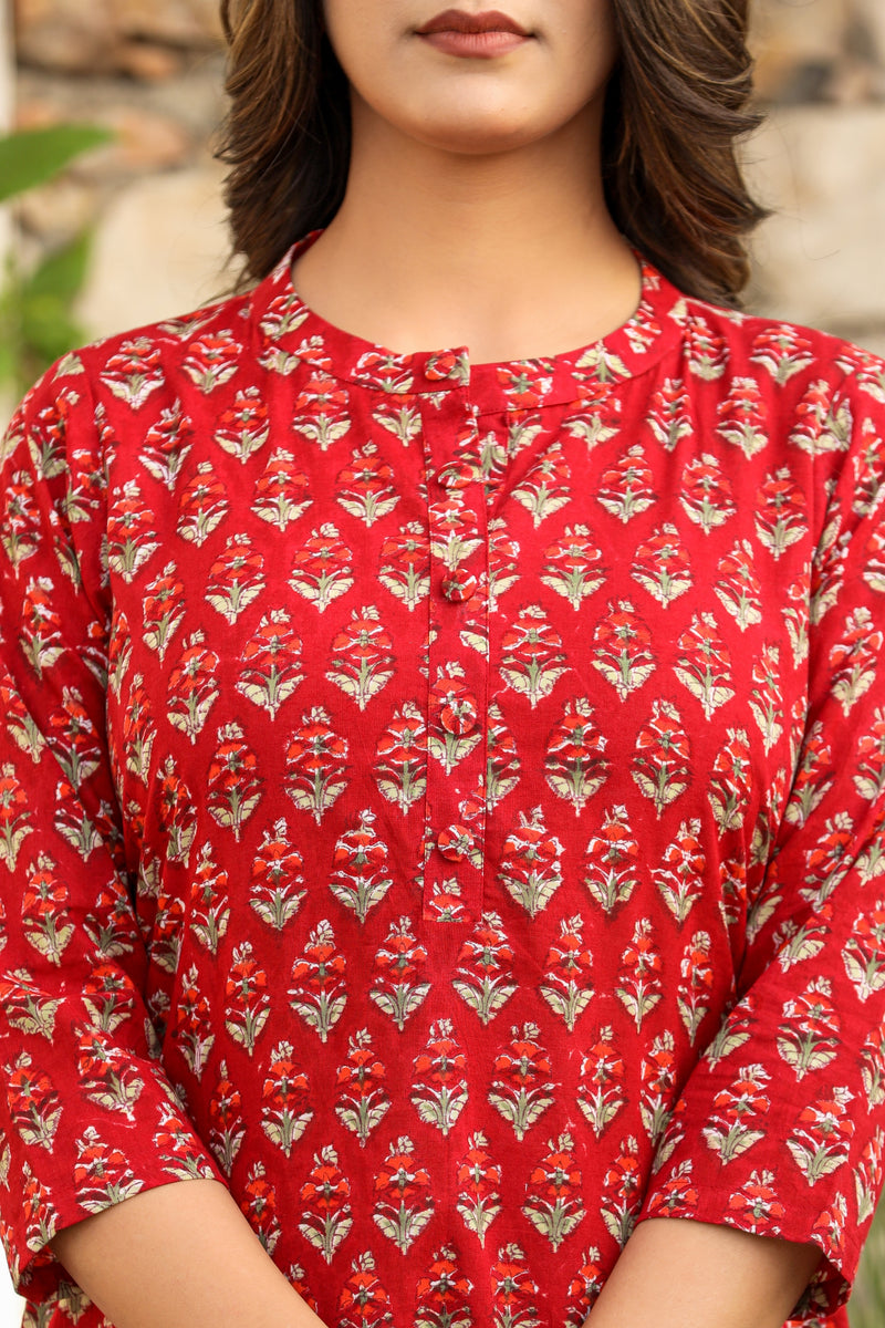 PASSION RED COTTON TOP