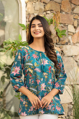 FLORAL FIESTA SHORT KURTA