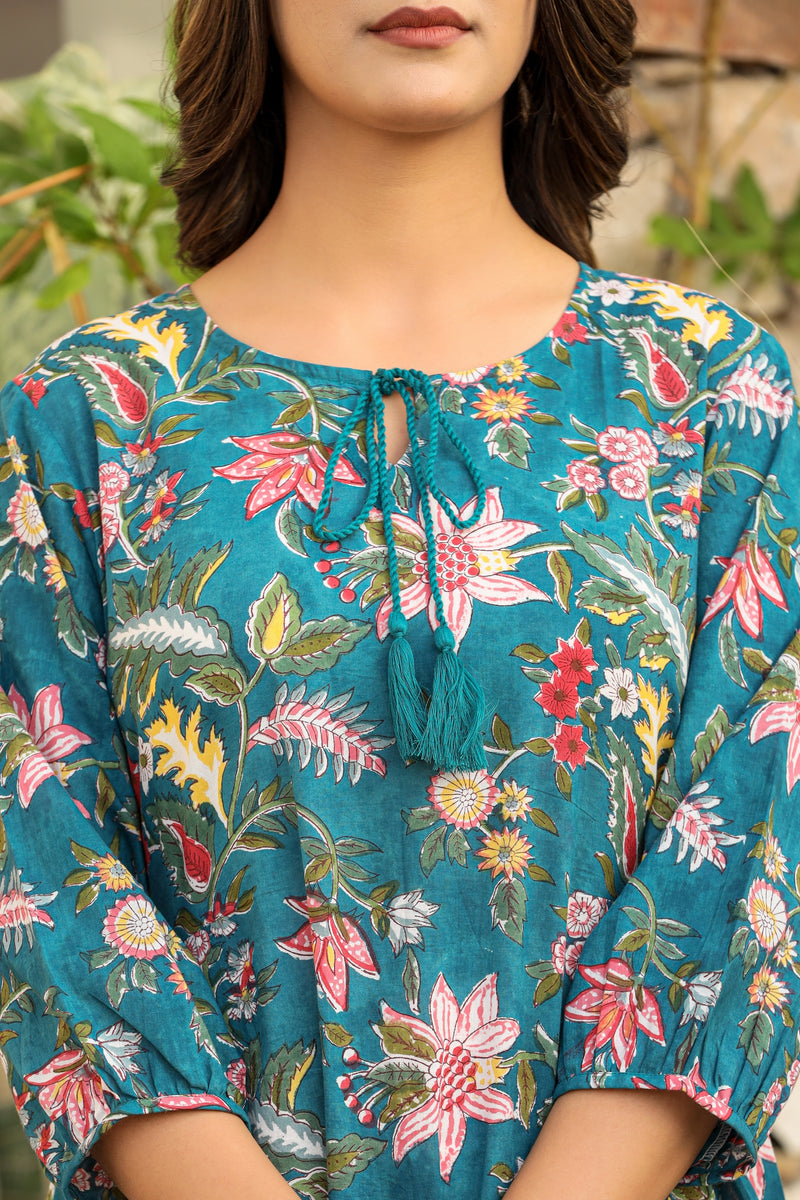 FLORAL FIESTA SHORT KURTA