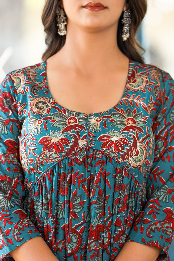FLORAL DELIGHTS KURTA AND PANT ONLY