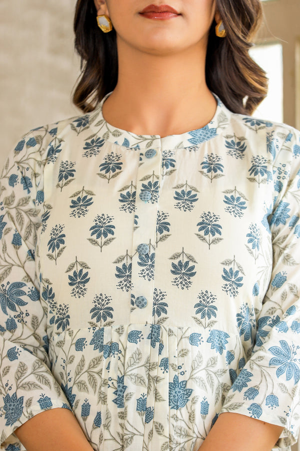 BLOOMING FLORAL COTTON TOP