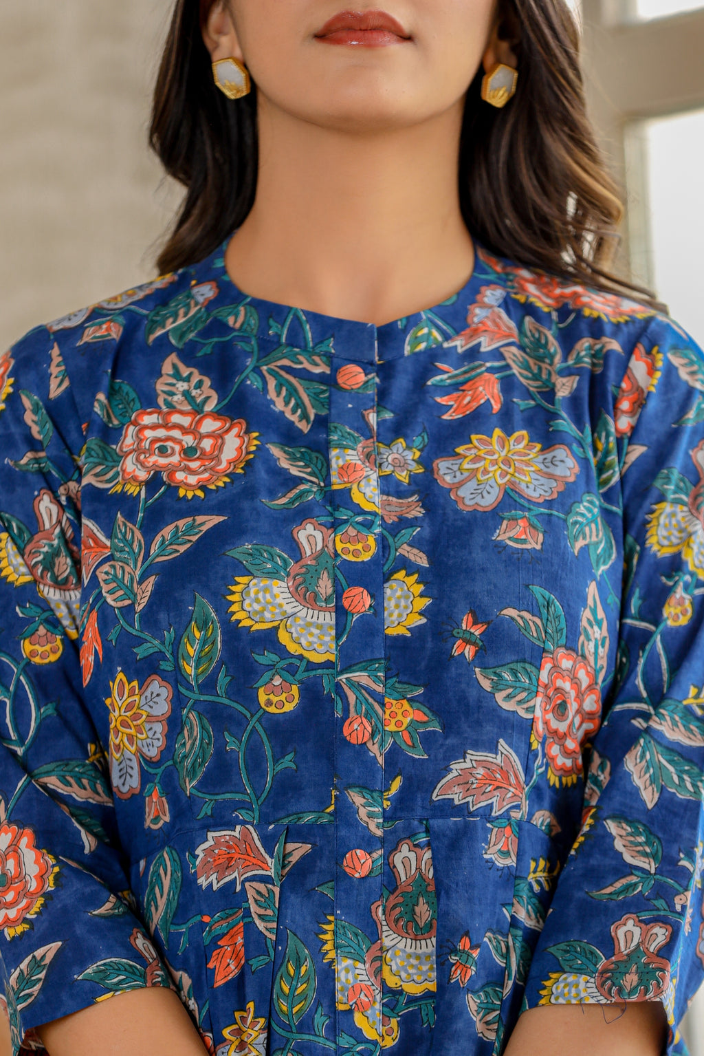 Flowral Top CALM BLUE FLORAL TOP