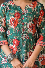 Vrinda Chanderi Silk Straight Fit Suit Set