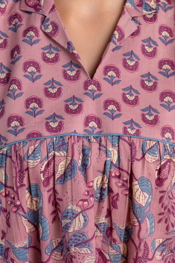 Lavni pink cotton co-ord set
