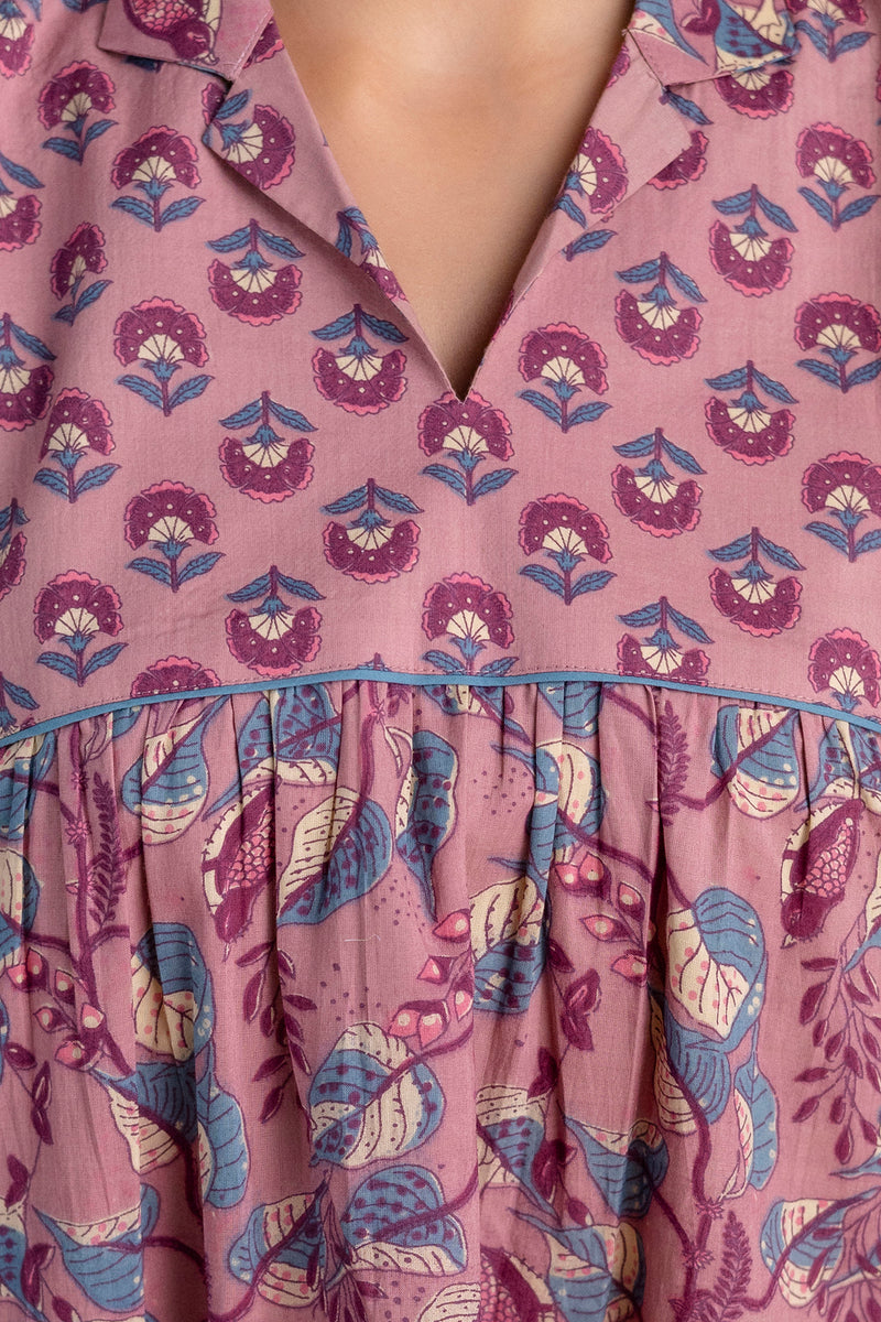 Lavni pink cotton co-ord set