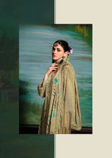 Neelpari suit set with embroidered dupatta