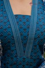 • Sheesh Mahal Indigo Blue Ethnic Kurta Pant Only