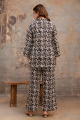 Realm black cotton co-ord set