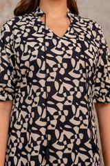 Zuby Black Cotton Dress