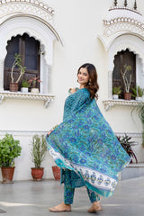 Meghna Chanderi Silk Suit Set with beautiful Handwork Detail (Plus Size)