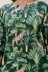 Carnival green printed co-ord set