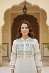 Effortless Elegance Embroidered Boho Tunic Short Kurti