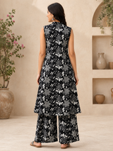 Aarohi Noir Bloom Cotton Co-Ord Set