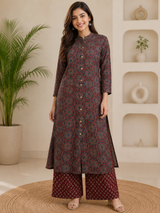 Naaz Imperial Print Cotton Suit Set with Cotton Printed Dupatta