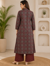 Naaz Imperial Print Cotton Suit Set with Cotton Printed Dupatta