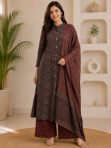 Naaz Imperial Print Cotton Suit Set with Cotton Printed Dupatta