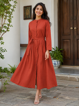 Rhea Rustique Elegance Cotton Long Dress