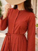 Rhea Rustique Elegance Cotton Long Dress