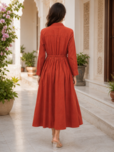 Rhea Rustique Elegance Cotton Long Dress