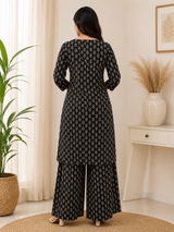 Urban Black Luxe Cotton Co-Ord Set