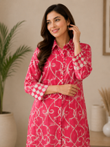 Rani Majestic Premium Dobby print Cotton Dress