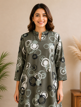 Zariya MoonCircle Printed Rayon Co-ord Set