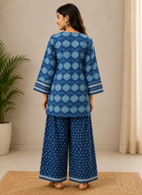 Meher Blue Serenity Ethnic Co-Ord Set