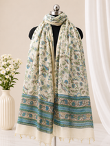 Firdaus Mint Elegance Chanderi Dupatta