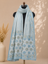 Noor Bahar Blue Cotton Dupatta